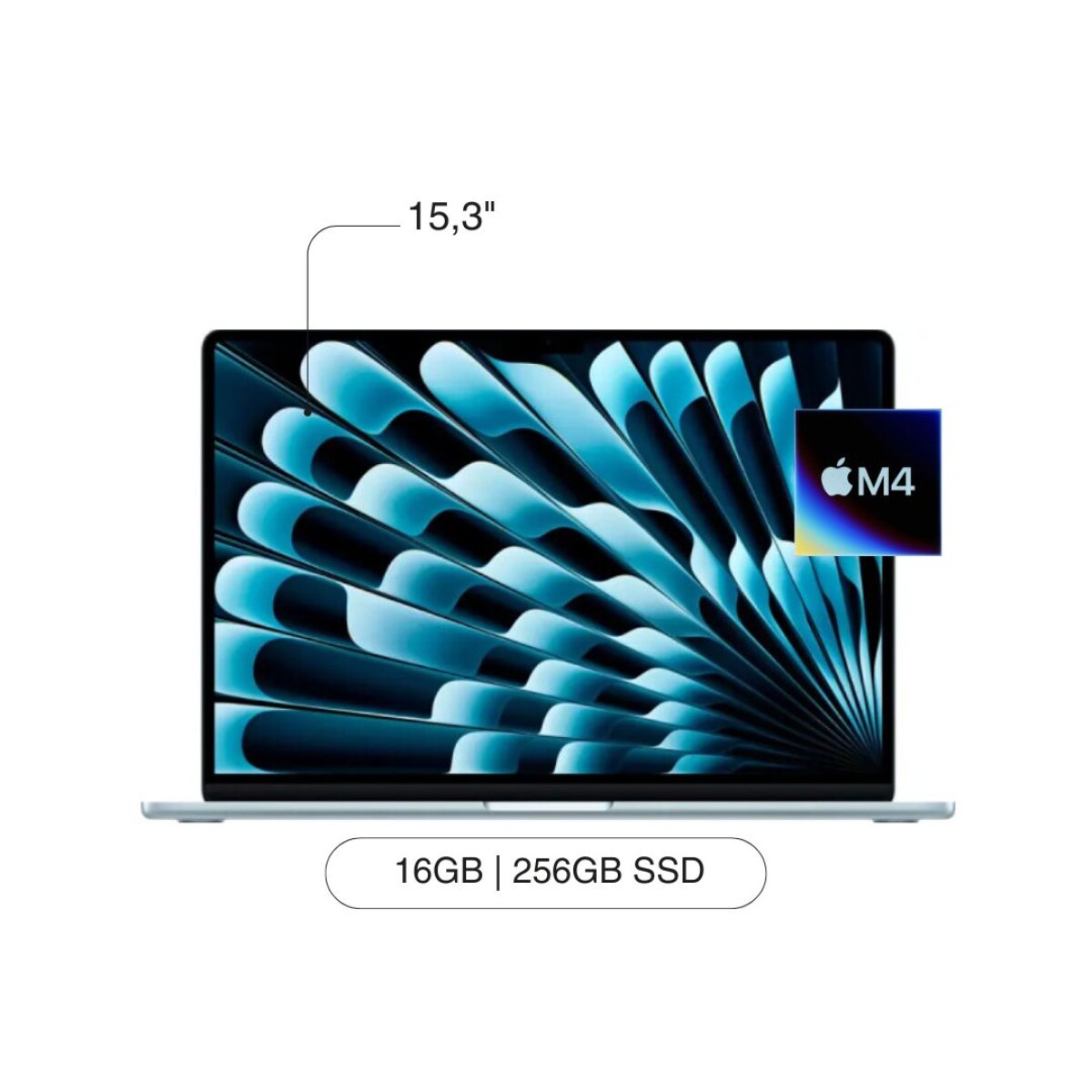 APPLE Macbook Air 15' 256GB SSD / 16GB RAM M4 Chip - Sky Blue 