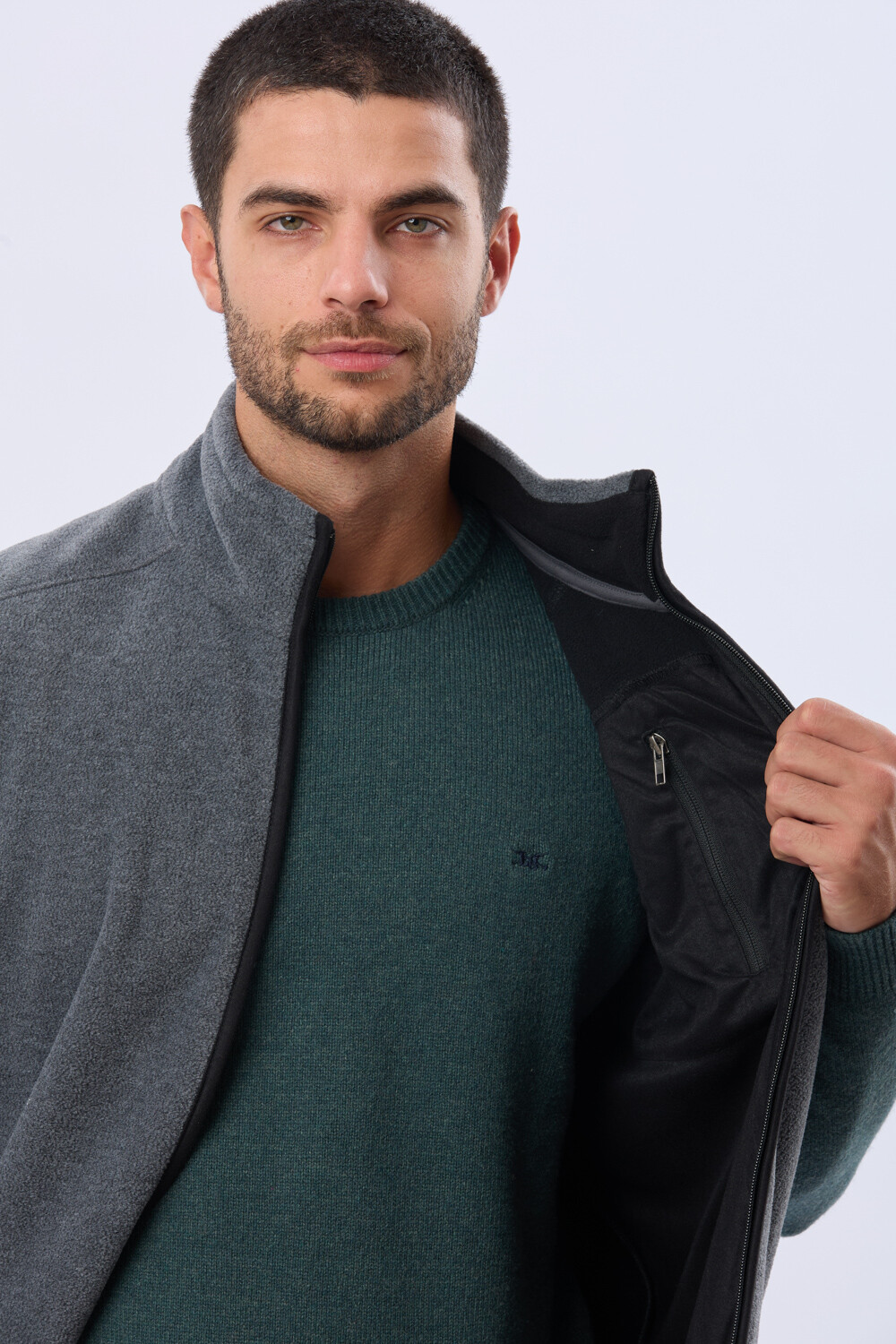 CHALECO POLAR DE ABRIGO Gris
