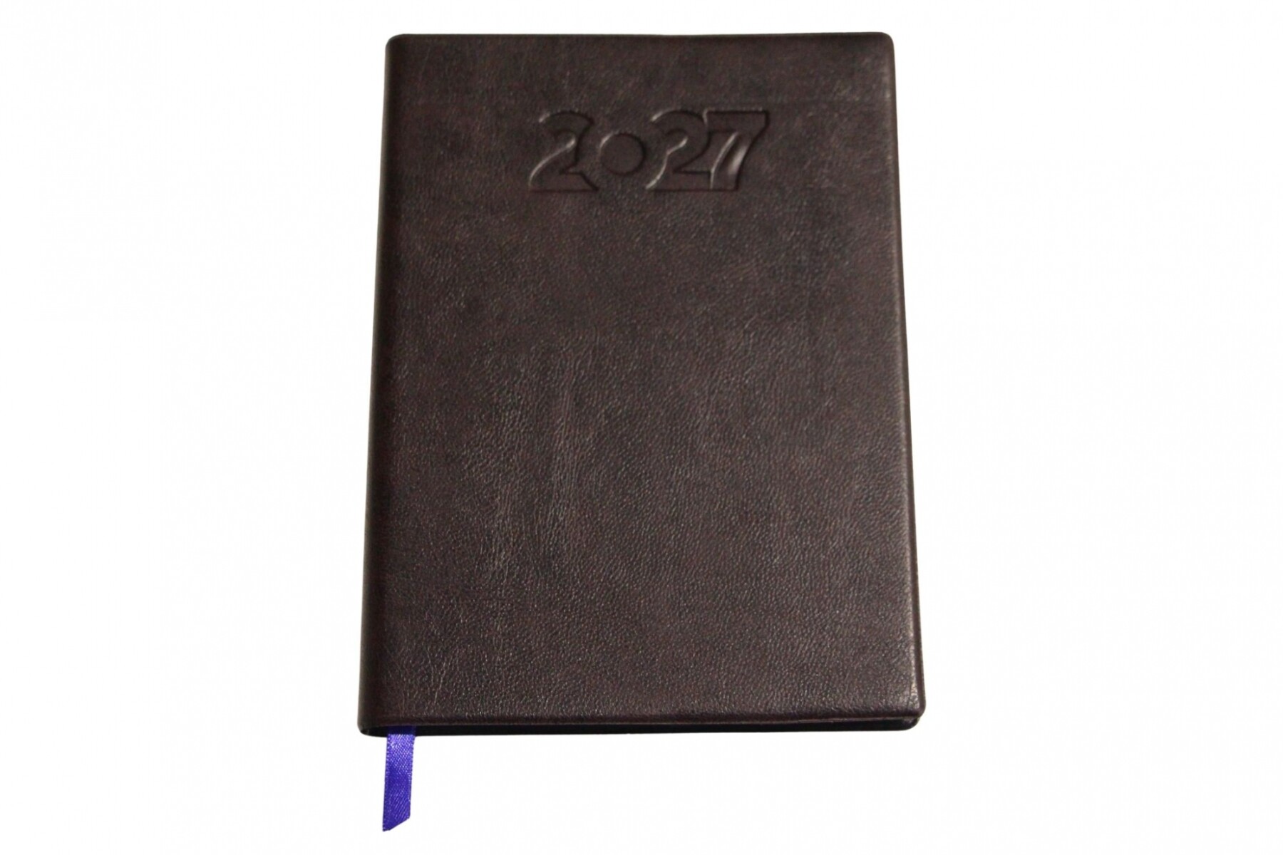 AGENDA ABEZETA 211 CLASICA MEDIUM TAPA FUNDA SEMANA A LA VISTA - COLOR MARRON OSCURO 