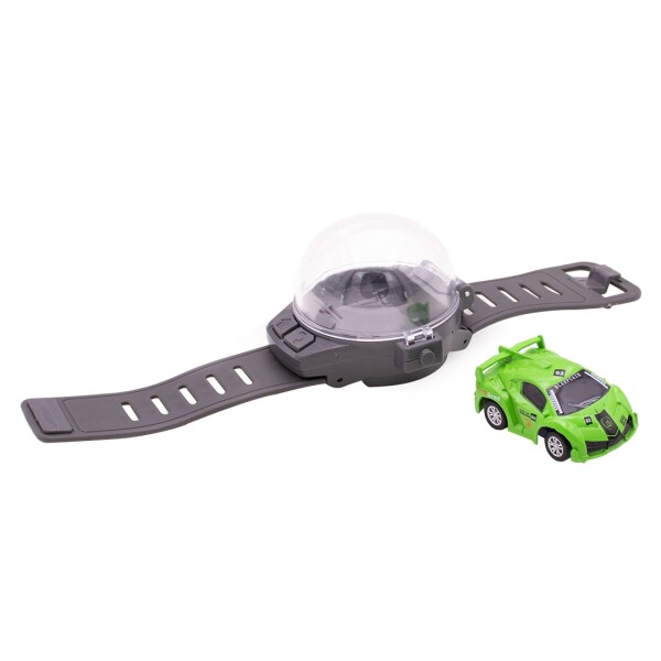 Auto a Control Remoto con Pulsera y Cápsula de Guardado Verde 1