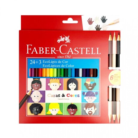 Colores Triangular Faber Castell Caras x 12 Und+3 Und 