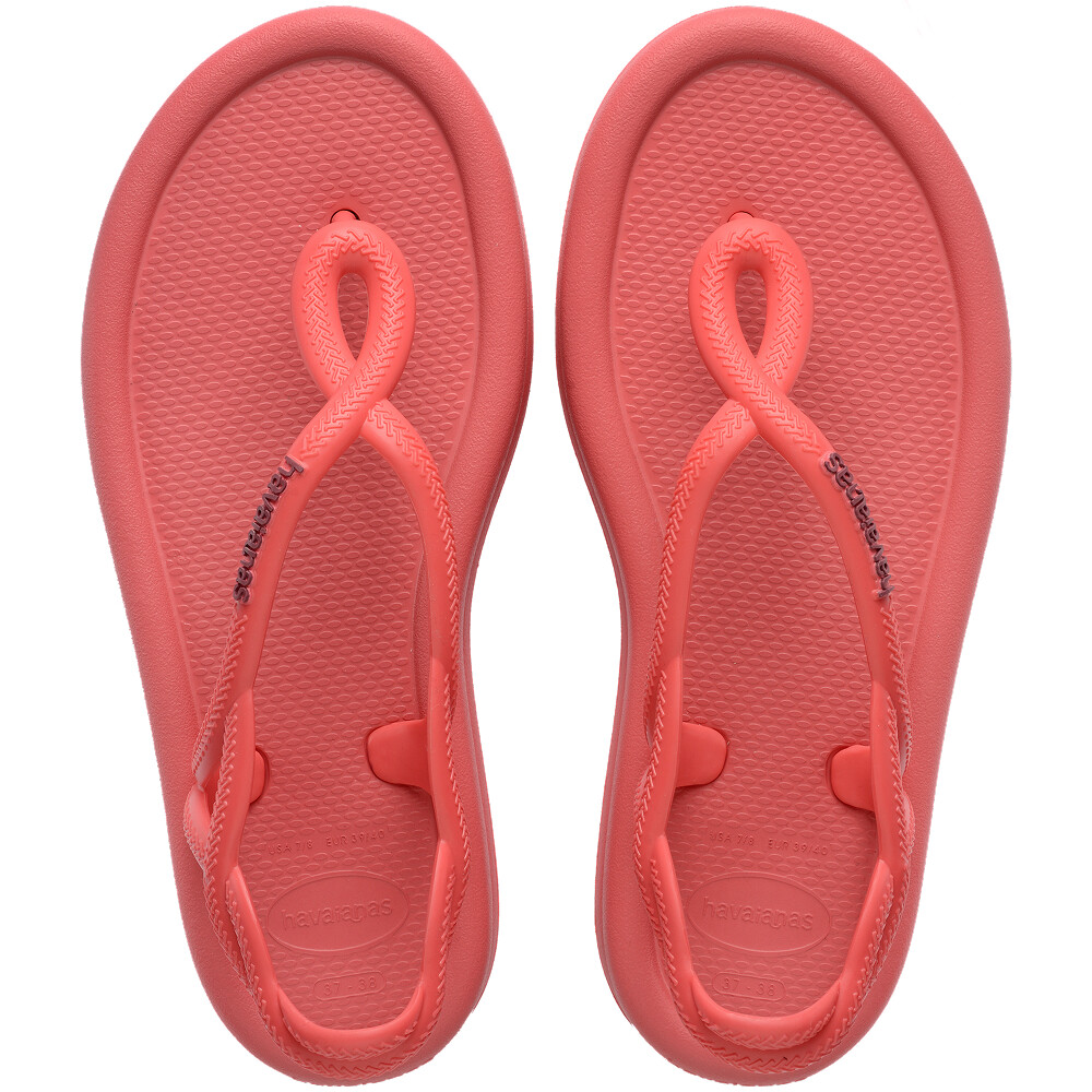 Sandalias Havaianas Luna Puffed Mujer Coral Tropical