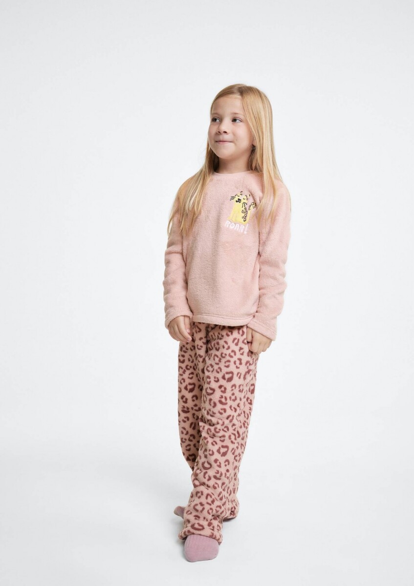 PIJAMA INFANTIL ESTAMPADO - ROSA 