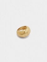 Anillo Redondeado Facetado dorado