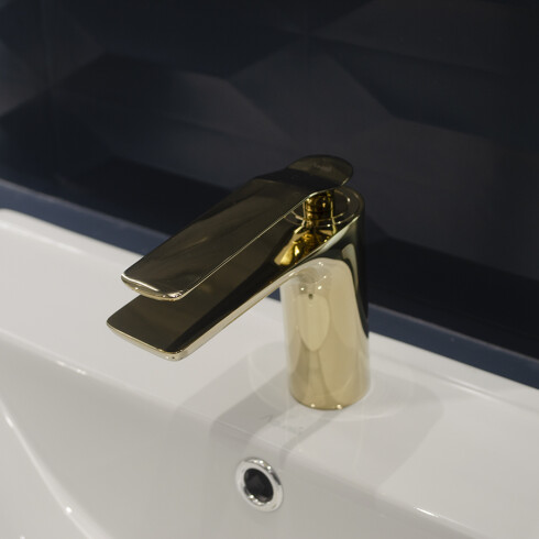 GRIFERIA DE LAVATORIO MONOCOMANDO DORADO AQUALIA 000