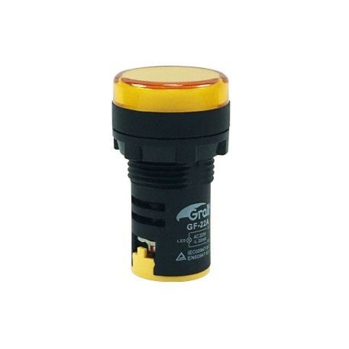 LUZ PILOTO LED AMARILLO 22MM 220V AC - GRALF 