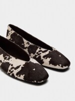Bailarinas De Piel Estampado Animal multicolor
