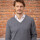 Sweater escote v cashmere Gris