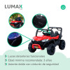 Auto a Batería Lumax 4x4 12V control remoto, USB y Música Rojo