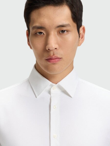 BOSS Black - Camisa Slim Fit Blanco