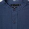 Camisa m/l efecto lino azul