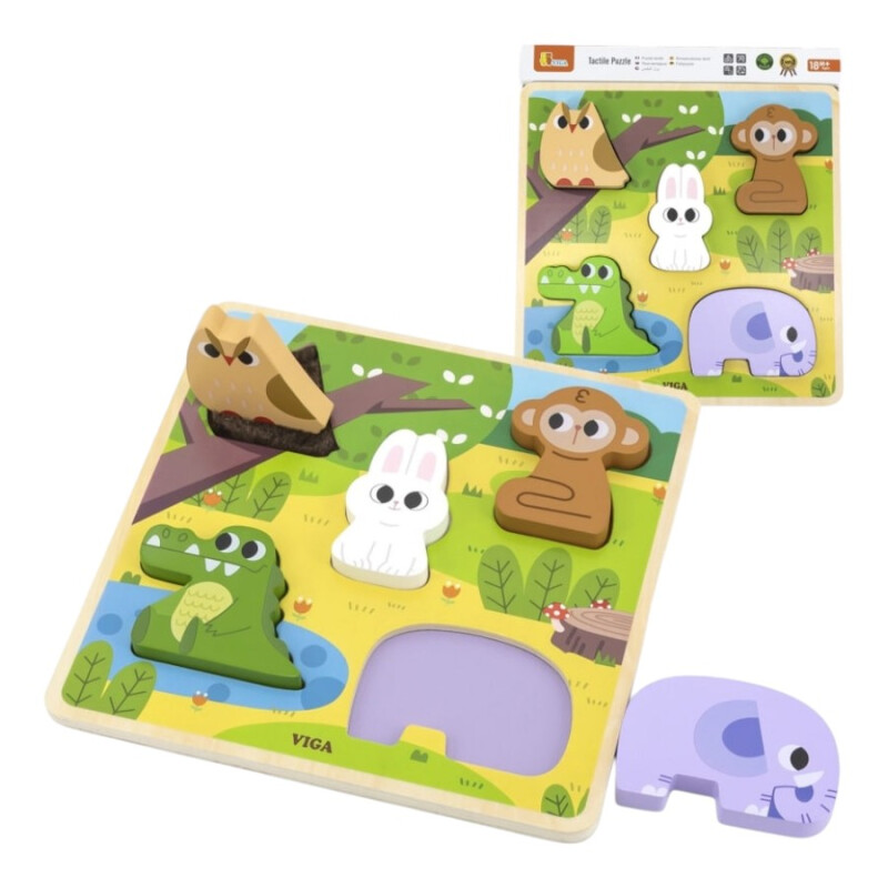 Puzzle Táctil de Bosque Viga Puzzle Táctil de Bosque Viga