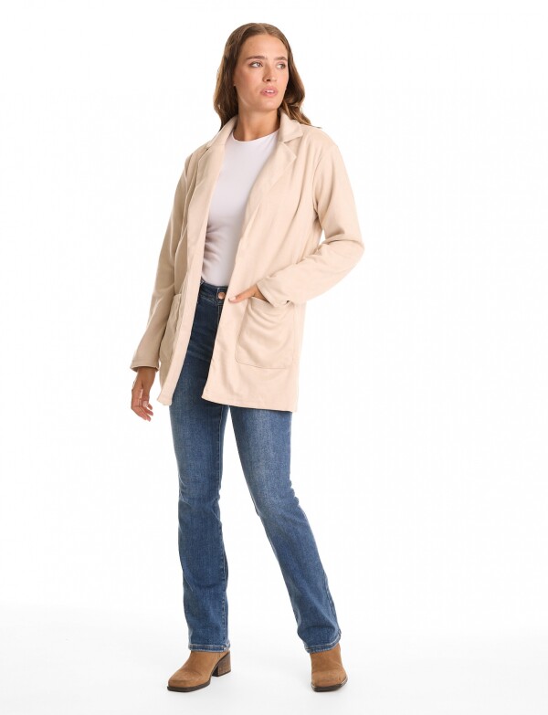 Blazer Faux Suede BEIGE