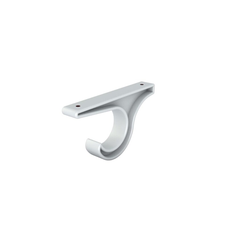 Set x2 soporte de techo simple 28mm x 19mm BLANCO