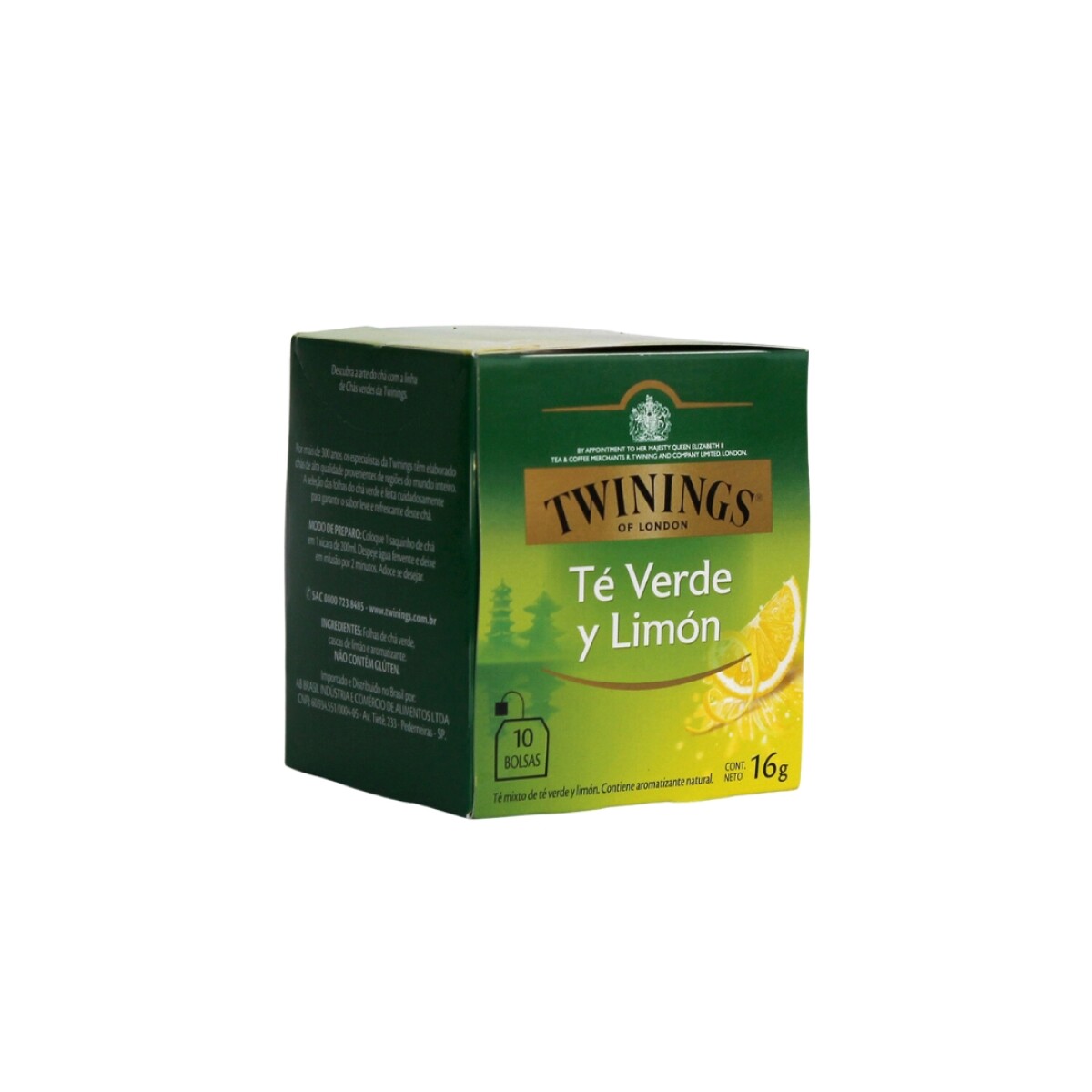 Té Verde Y Limón Twinings 10 Unidades 