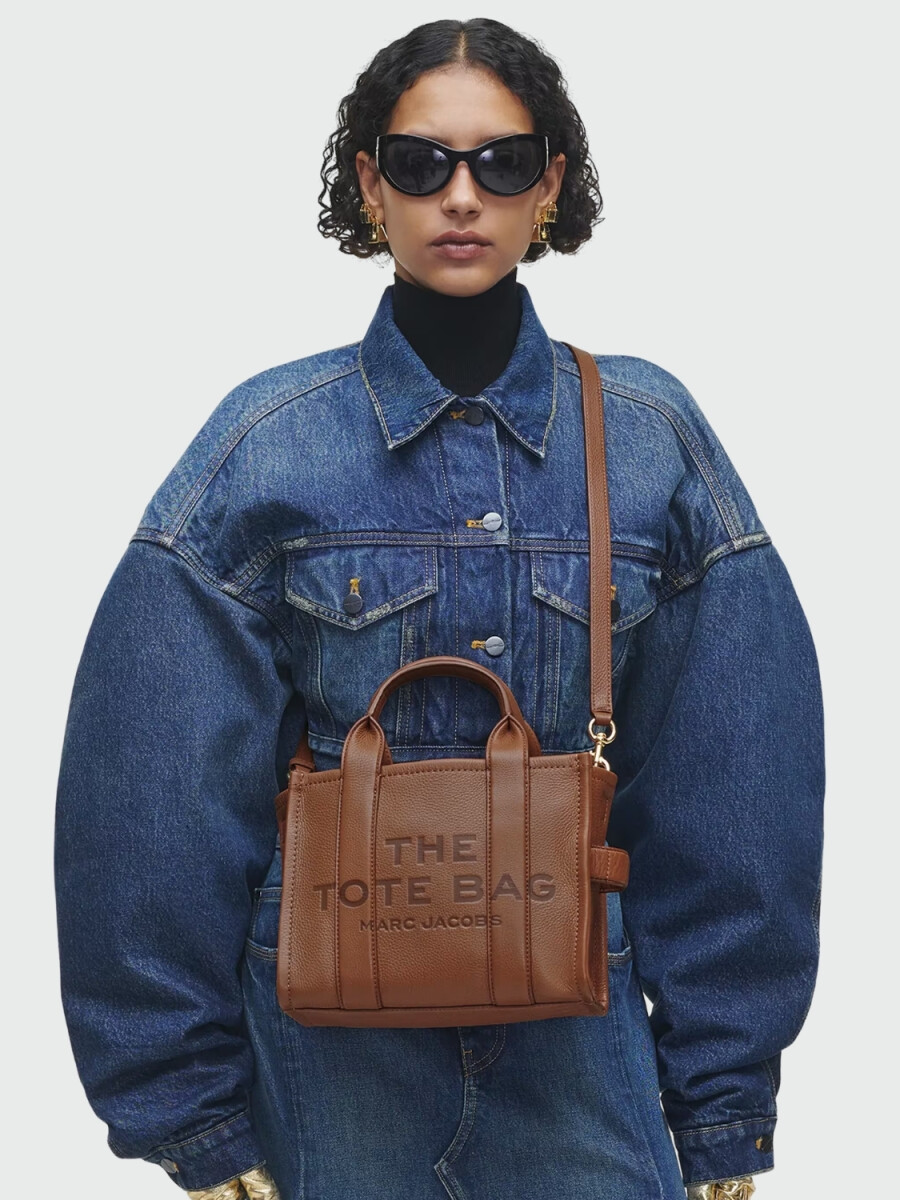 MARC JACOBS - THE LEATHER SMALL TOTE BAG 