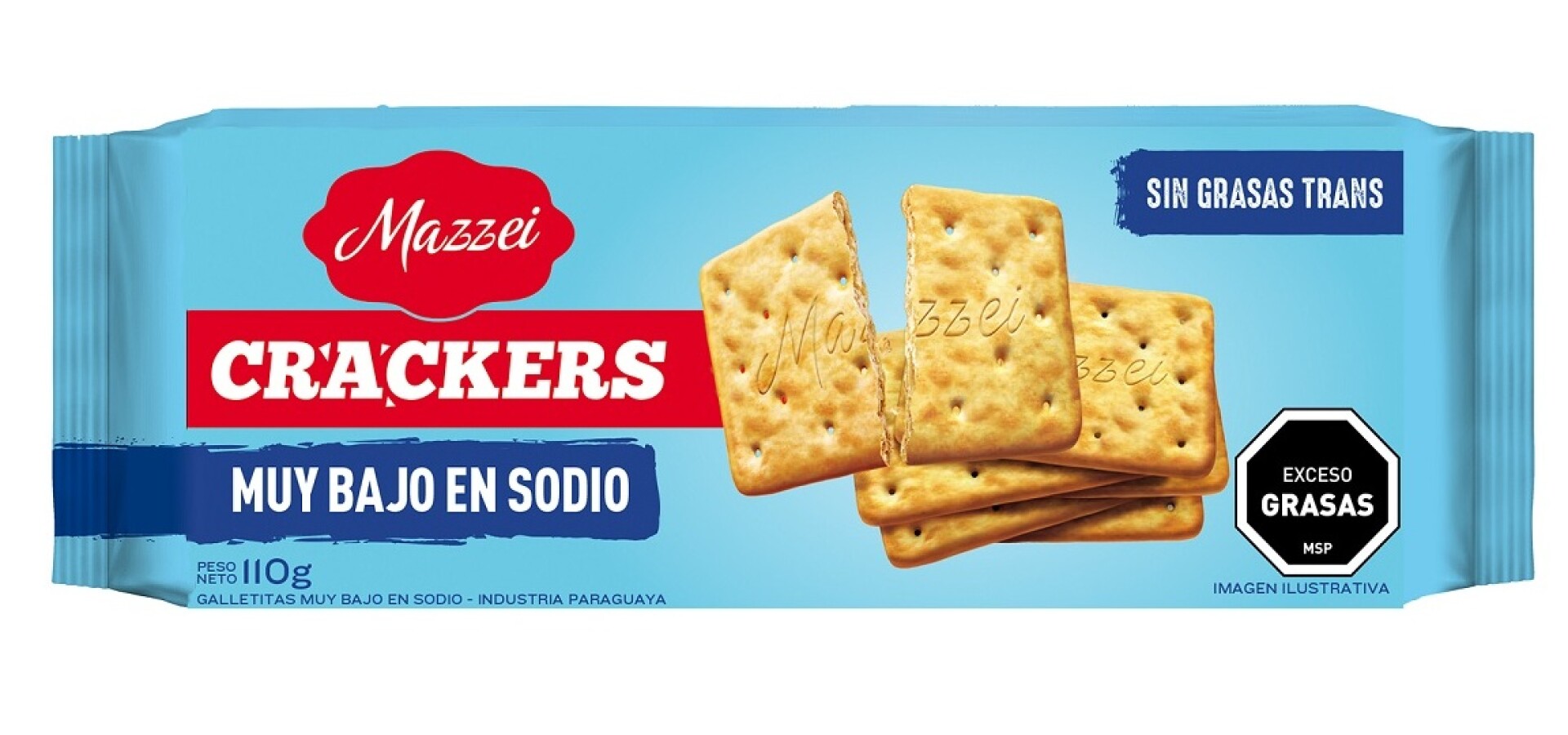 GALLETA MAZZEI CRACKER BAJO SODIO 110G CLASICA 