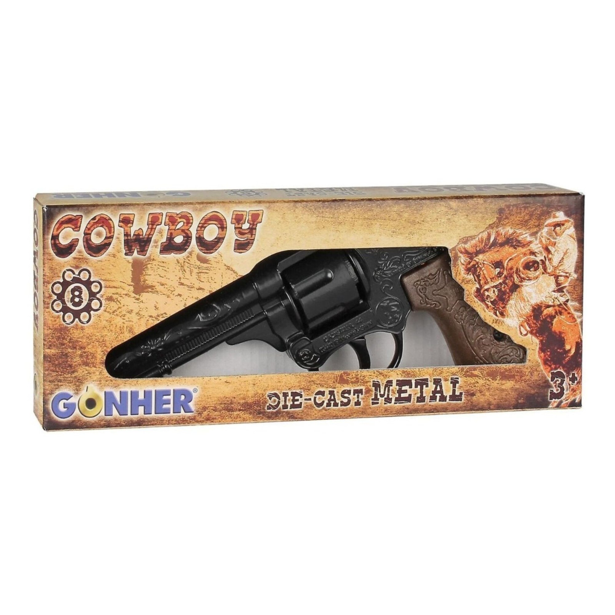Pistola Gonher Revolver Juguete Viejo Oeste Niños Cowboy - FEBO