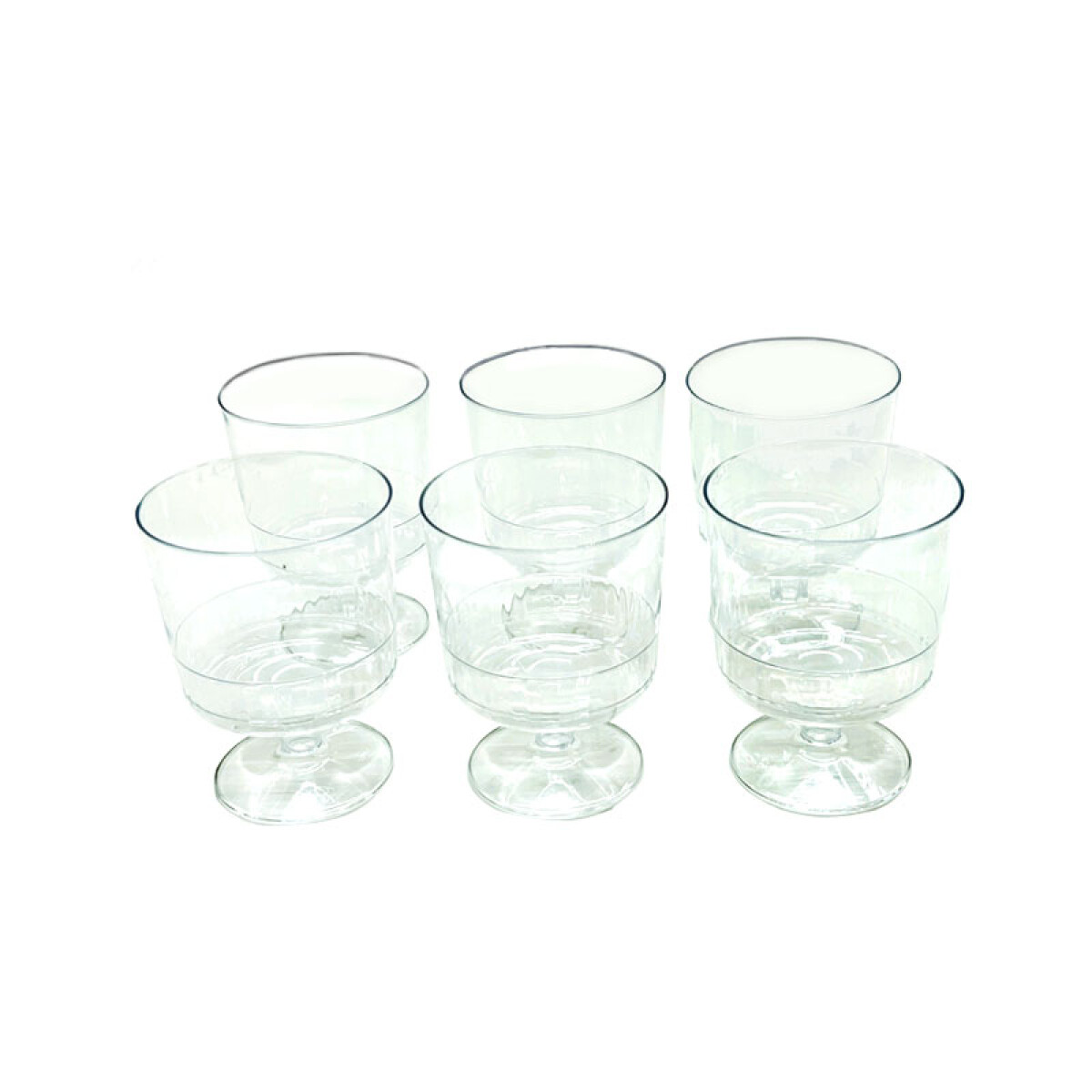 Copitas de acrilico transparente x6 de 150 ml c/u - Copitas De Acrilico Transparente X6 De 150 Ml C/u 