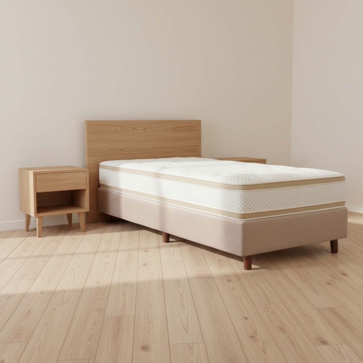 SOMMIER - DE ESPUMA IVORY A 1.5 PLAZAS 
