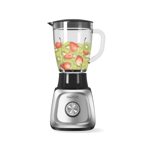 Licuadora Smartlife SL-BL1410 1L 600W Vidrio 5 Niveles GRIS-NEGRO