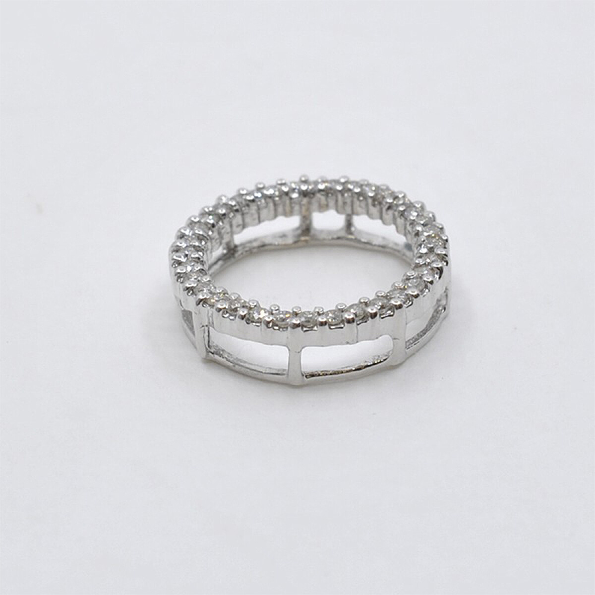 Colgante En Oro 18K Blanco Y Brillantes 