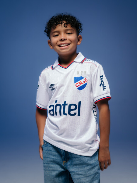Camiseta Home 2026 Nacional Junior Skuba, Blanco