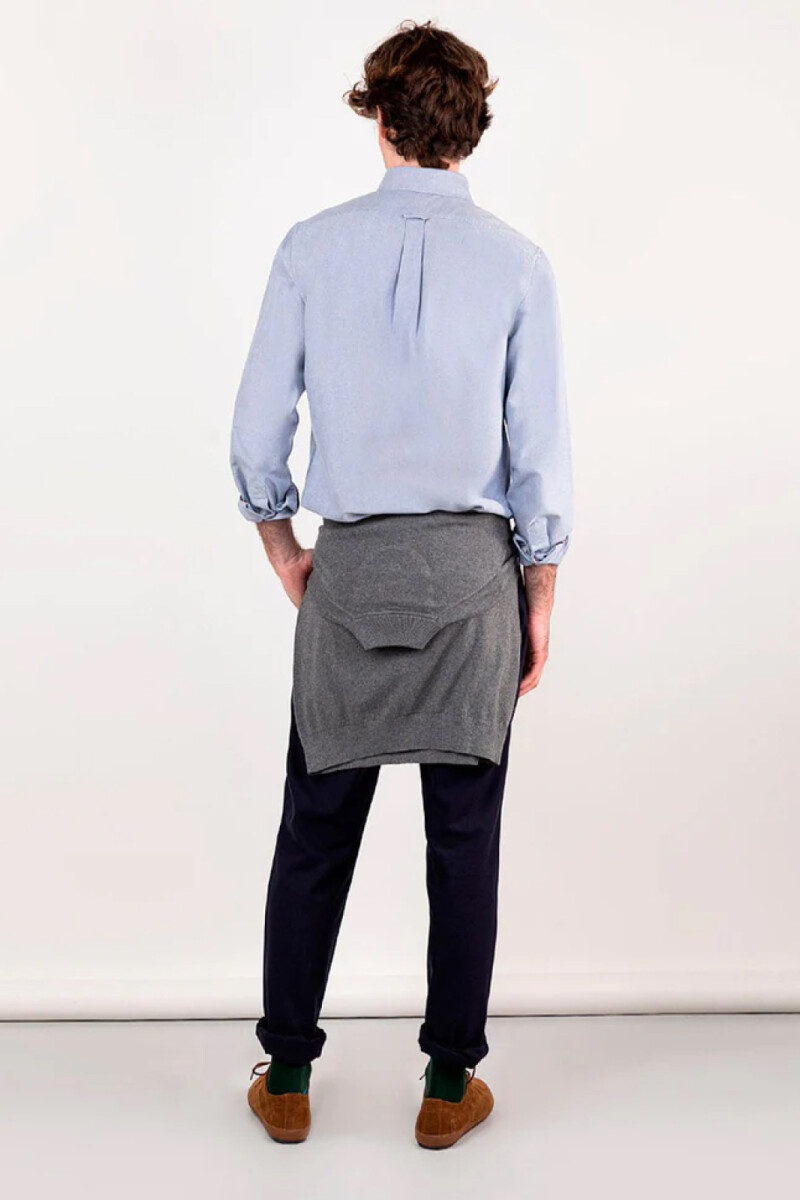 Camisa Oxford Azul