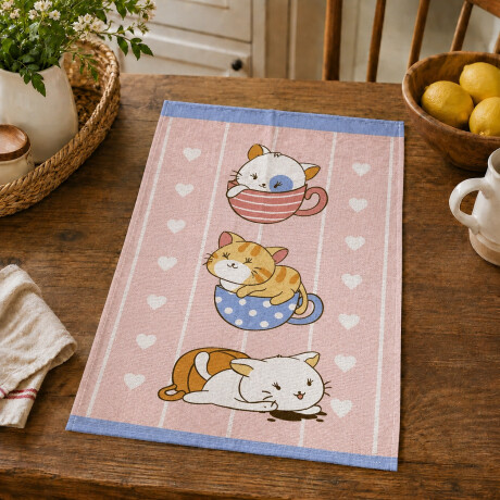 Repasador de Algodon Gatos