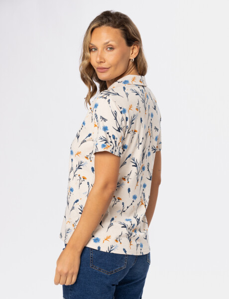 CAMISA ESTAMPADA Beige