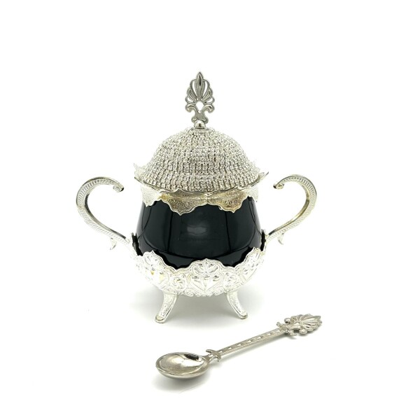 Azucarero vip Swarovski dorado Negro