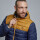 Campera combinada mostaza