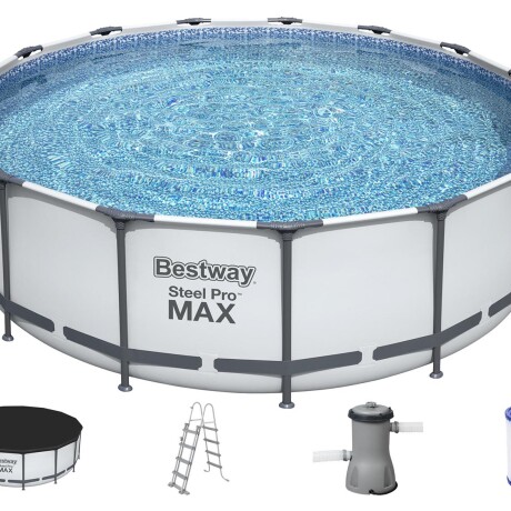 PISCINA ESTRUCTURAL 16015LTS GRIS COMPLETA 457X122CM BESTWAY 56438/56100 PISCINA ESTRUCTURAL 16015LTS GRIS COMPLETA 457X122CM BESTWAY 56438/56100