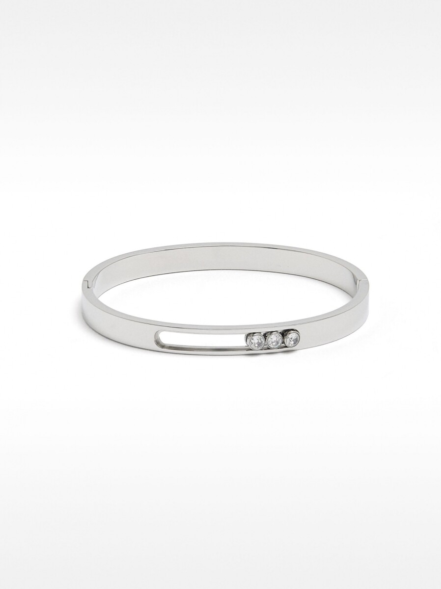 Pulsera Rígida - Acero Inoxidable - plateado 