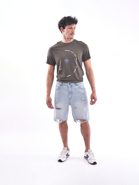 BERMUDA STRAIGHT FABRIK CELESTE