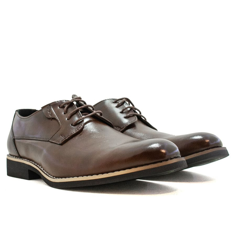 Zapatos Starsax Acordonado de Hombre - FD06M Marron Oscuro