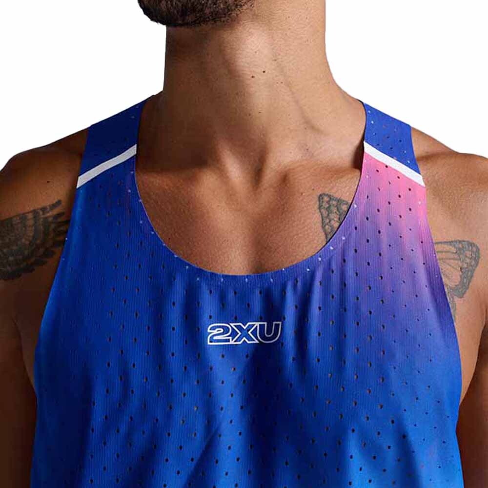 Light Speed React Singlet - Hombre Glass Gradient Surf/white Reflective