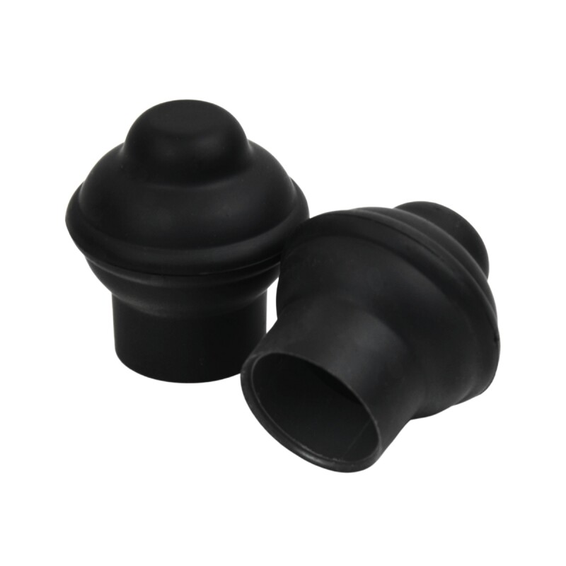 Barrote cortina de metal 2 m + 2 Soportes NEGRO