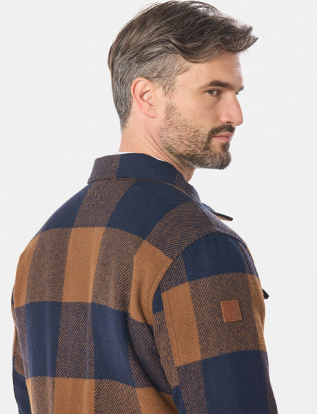CAMPERA DE ABRIGO DE PAÑO Azul