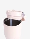 Artículos cocina Vasos y Botellas Vaso Metálico Con Manija Y Sorbete Flip - Blanco Crudo