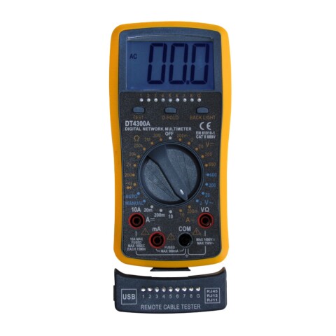 MULTIMETRO GF-43A RANGO MAN C/ PROB REDES 600V AC/DC - GRALF MULTIMETRO GF-43A RANGO MAN C/ PROB REDES 600V AC/DC - GRALF