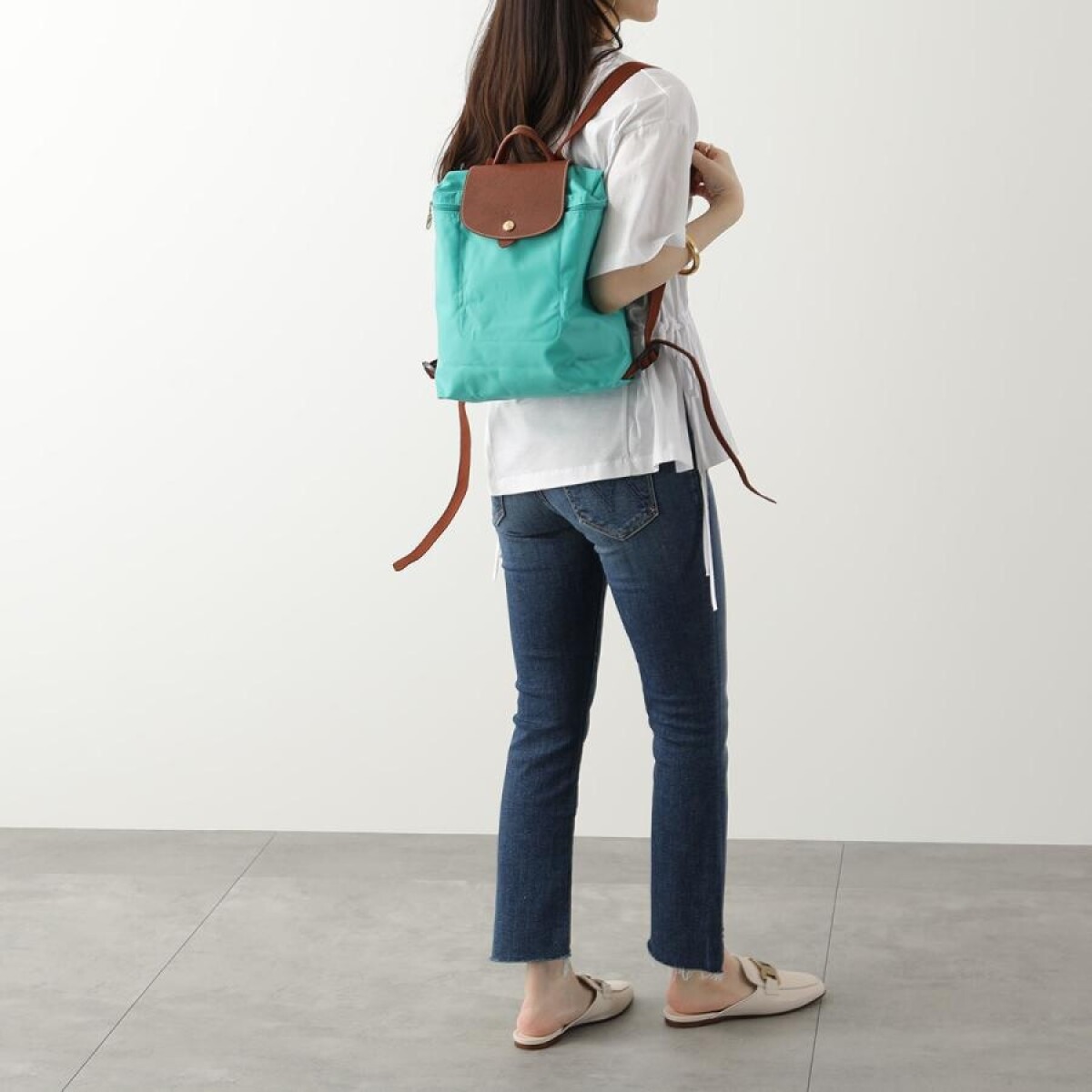 Longchamp -Mochila Longchamp plegable de nylon con cierre, Le pliage M - 0 