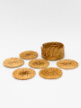 Posa Vaso Angra, Set 6pcs Marron Medio