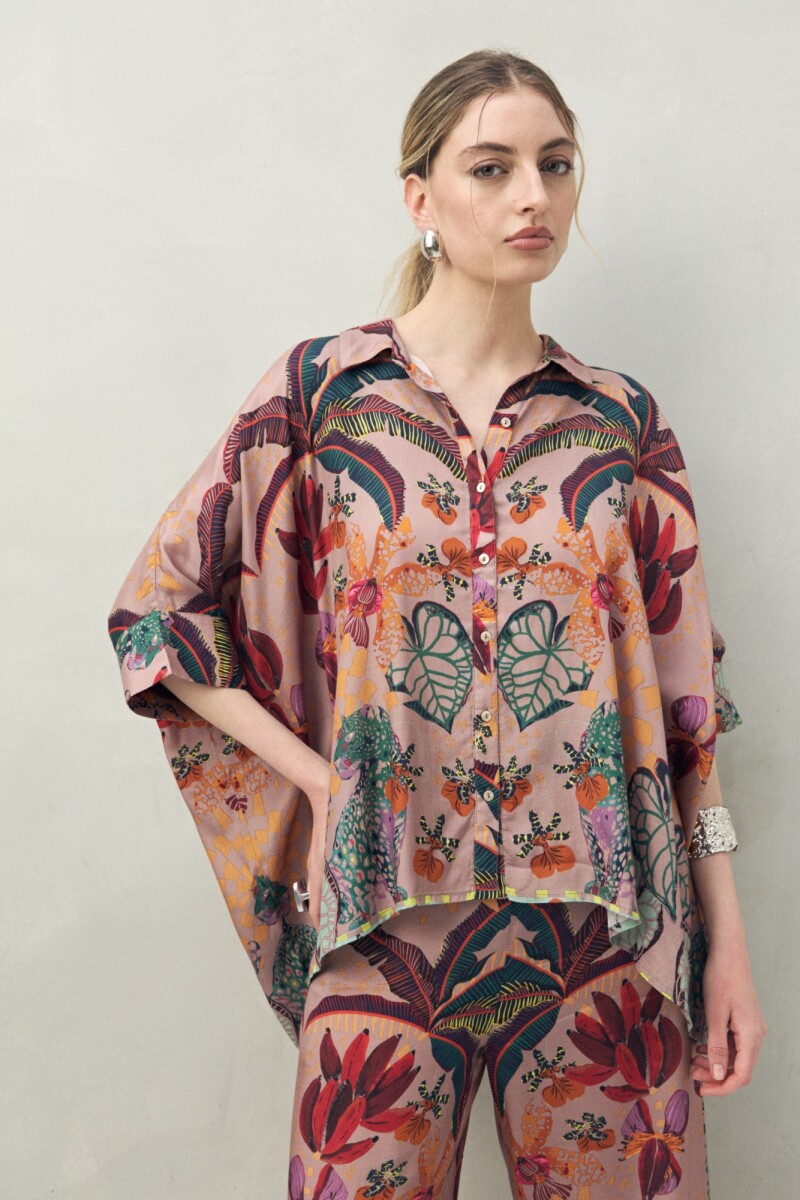 CAMISA ANTOLOGIA Lila Grisáceo