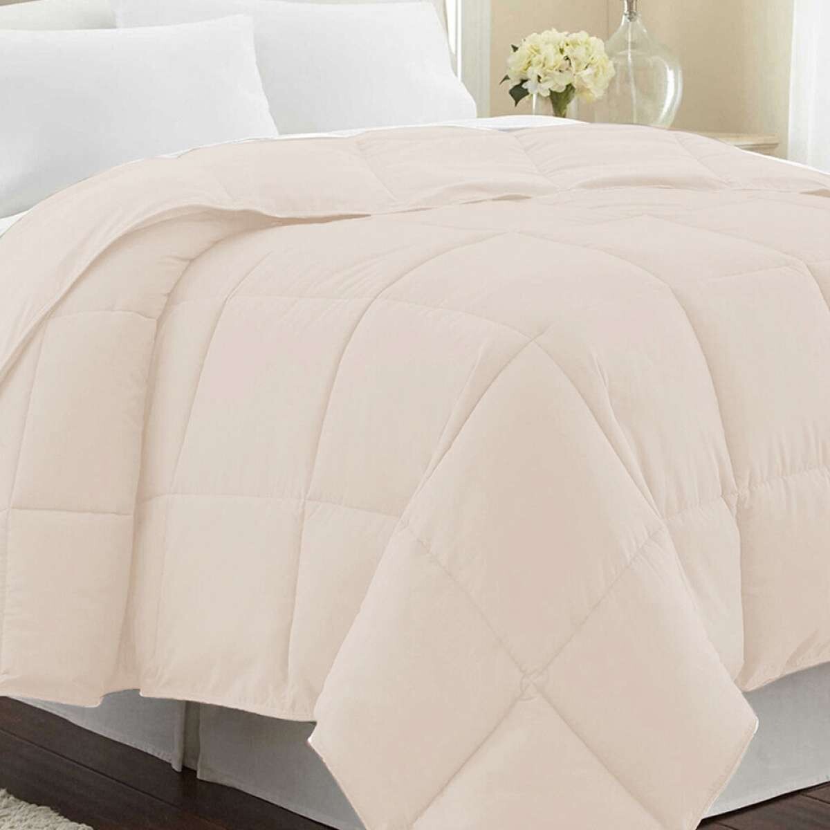 Acolchado de Plumas King Size Home Class - Rosa Claro 