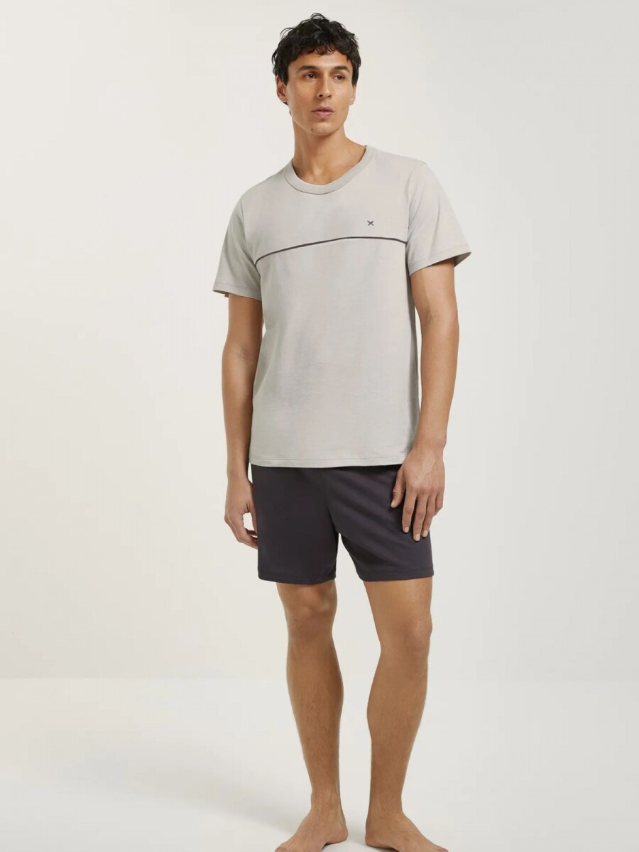 PIJAMA DE ALGODÓN - GRIS 