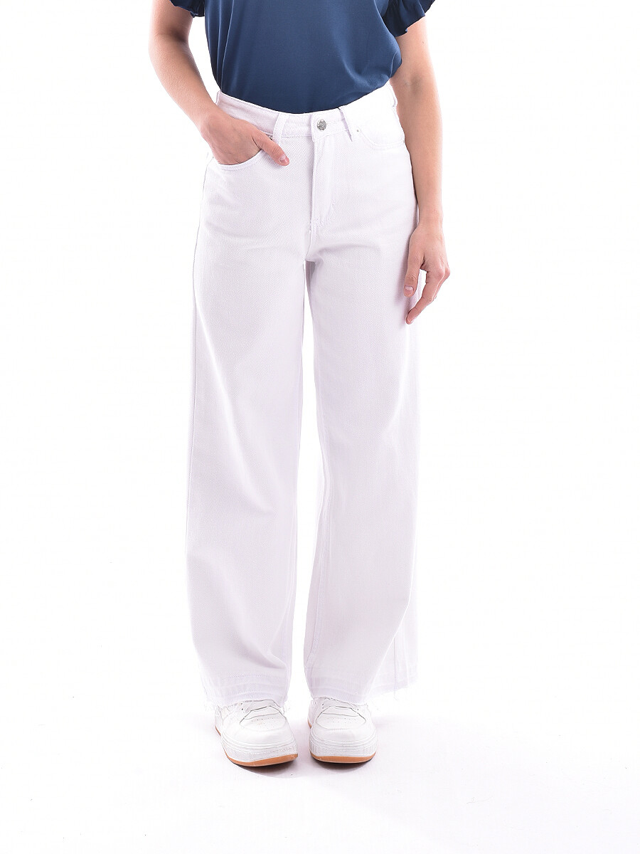 JEAN JAPÓN WIDE LEG - BLANCO. 