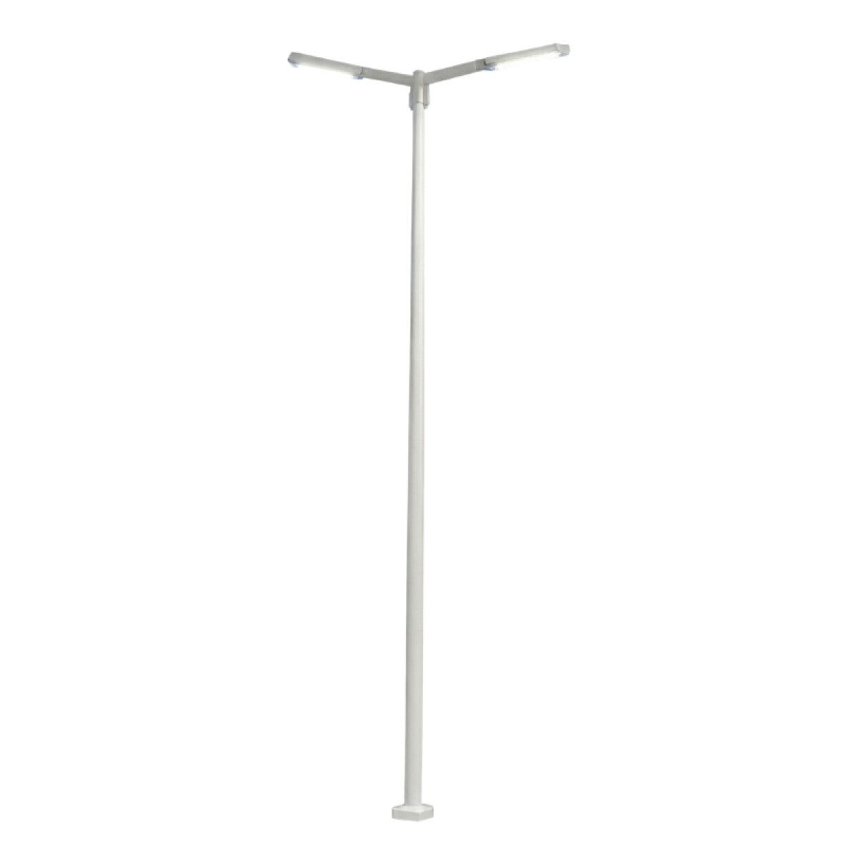 Columna 9mt con dos Brazos Blanca 