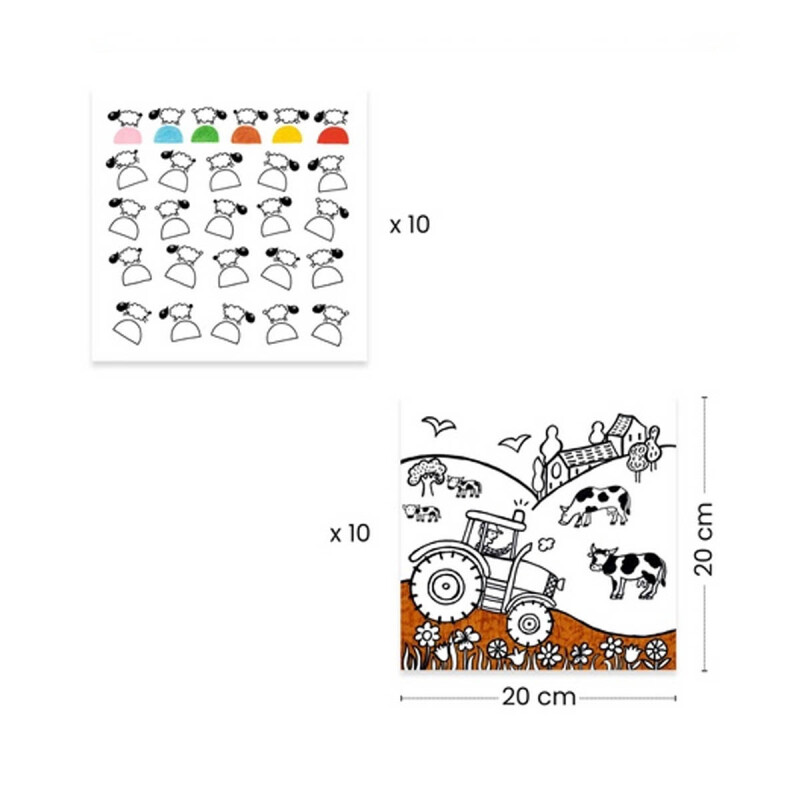 Dispensador de dibujos para colorear Djeco Dispensador de dibujos para colorear Djeco