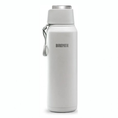 BREMEN TERMO 600ML AC.INOX. PICO CEBADOR 360° Termo BREMEN Capacidad 600ML Tapa Magnetica Acero Inoxidable Pico Cebador - Gray
